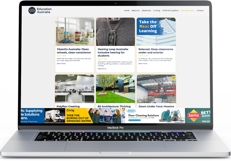 Education Australia Newsletters and Web Banners